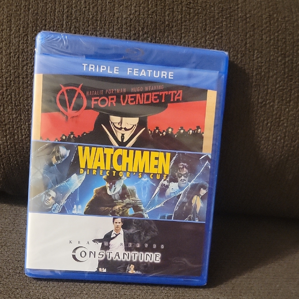 Triple Feature Blu-ray: V for Vendetta, Watchmen, Constantine